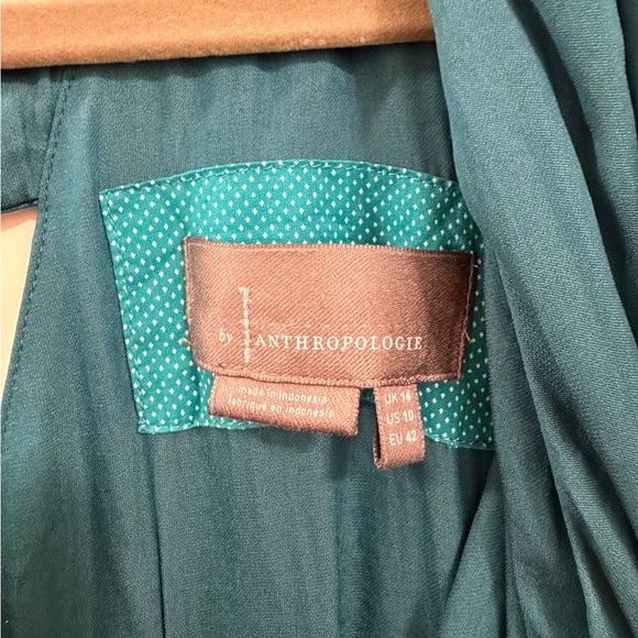 Anthropologie Teal Midi Dress - Picture 6 of 7